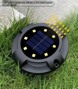 Set 4 x Lampi solare decorative pentru gradina, alee, gazon, piscina sau terasa, negru - Img 7