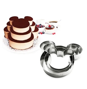 Set de 3 piese pentru copt blaturi de tort in forma de Mickey Mouse - Img 1