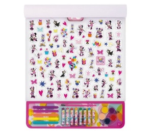 Set de Colorat bloc mare, 5 în1, model Minnie, cu Accesorii - Img 2
