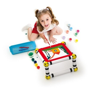 Set de constructie Quercetti Tube System, 120 piese pentru copii de 3 ani+ - Img 3