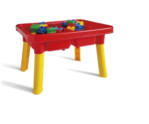 Set de joaca cu masuta si cuburi de constructie, Unico Plus, 31 piese pentru copii de la 1 la 5 ani - Img 3