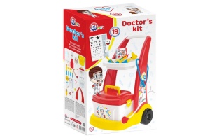 Set de jucarie, centru medical pe roti, cu accesorii si carucior pentru copii de 3 ani+ - Img 2