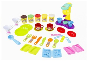 Set de jucarie pentru copii de 3 ani+, bucatarie completa cu accesorii pentru aluat - Img 4
