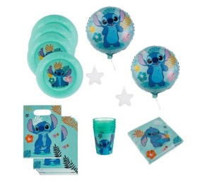 Set de Petrecere, model Lilo si Stitch, 36buc, albastru - Img 1