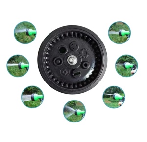 Set Furtun de Gradina 1/2", 15 m, cu Pistol și 3 Accesorii, Kit de Instalare și 8 Functii, Verde/Negru - Img 6