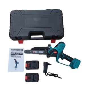 Set Minidrujba fierastrau cu lama de 8"inch (20 cm), cu 2 acumulatori de 36V - Img 1