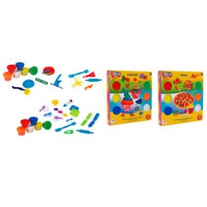 Set plastilina Globo Kidea, pizza sau prajituri - Img 2