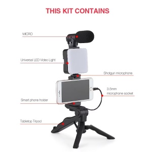 Stabilizator de imagine pentru telefon sau aparat foto, cu telecomanda si microfon, Trepied - Img 7