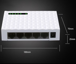 Switch internet cu 5 Porturi, JH01 Plug and Play, 100/1000Mbps, auto MDI/MDIX, alb - Img 9