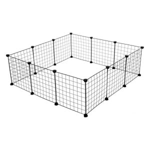 Tarc pentru animale de companie, din metal, dimensiuni 36x6x36cm, negru - Img 1