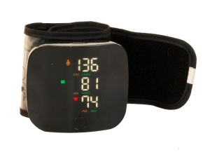 Tensiometru electronic pentru incheietura mainii, cu ecran LCD, sunete, cu incarcare cu USB, negru - Img 2