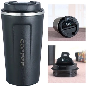 Termos smart pentru cafea/ceai sau alte bauturi, Afisaj LCD de temperatura, Capacitate 510ml - Img 6