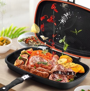 Tigaie dubla grill antiaderenta Dessini de 36cm - Img 4