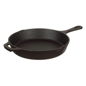 Tigaie rotunda din fonta cu diametrul 26x5.3cm, Negru