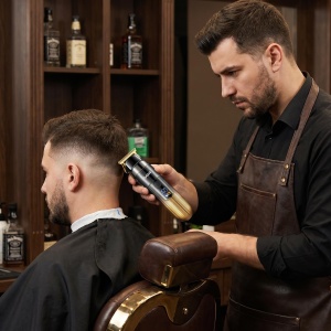 Trimmer Profesional VGR V-929, Incarcare rapida, Autonomie 200 minute, Afisaj LED Digital, USB, Auriu-Negru - Img 6