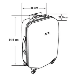 Valiza - Troler, Capacitate 34L, Culoare negru - Img 5
