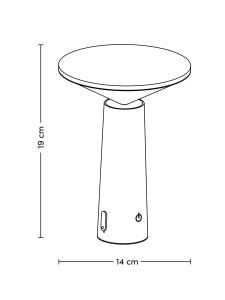 Veioza de masa LED, Pivotabila, Reglabila, Inaltime 19 cm, Culoare Negru - Img 6