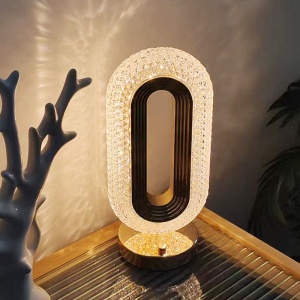 Veioza decorativa LED, control tactil, aurie, luminozitate ajustabila, putere 1W, reincarcabila - Img 6