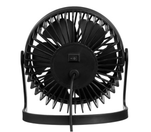 Ventilator de masa cu incarcare USB, Dimensiune 14x11x15cm, Negru - Img 4