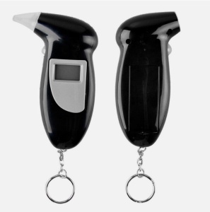 Alcool tester cu afisaj digital cu senzor semiconductor incorporat, cu capete de rezerva, negru - Img 3