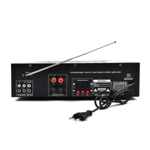 Amplificator sunet GF777, 300 W, cu bluetooth, telecomanda si functie Karaoke, negru - Img 3