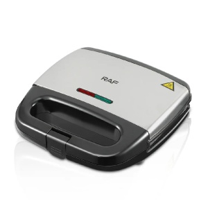 Aparat de Facut Gofre, RAF R536H, 750W, Reglarea Automata a Temperaturii, Negru-Argintiu - Img 2
