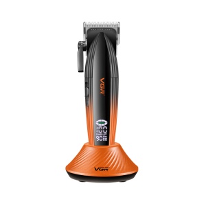 Aparat de tuns Profesional VGR V-889C, Motor 9000 RPM, Acumulator 2500 mAh, Lame Ceramice + DLC, Ecran LED, Autonomie 180 Minute - Img 9