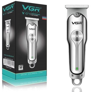 Aparat de tuns VGR V-071, 5W, 3 Distantiere, Incarcare USB, Acumulator 600mAh, Argintiu - Img 9