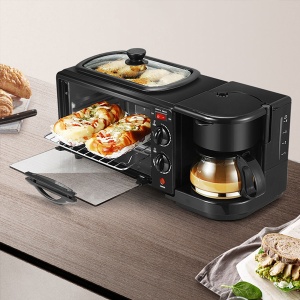 Aparat multifunctional 3 in 1 pentru micul dejun, grill, cafetiera, toaster - Img 2