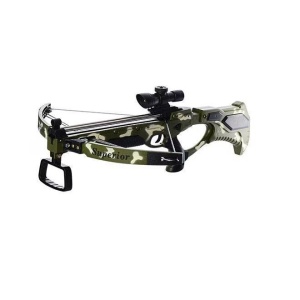 Arbaleta de jucarie Crossbow pentru copii cu ghidaj laser si 3 sageti cu ventuze - Img 4