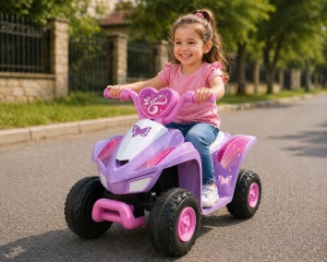 ATV electric pentru copii 2 ani+, motor 25W 390#*1, baterie 6V4AH*1 - Img 3