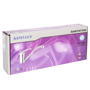 Baterie bucătărie Sanit Lux, înălțime 23 cm, monocomandă, design modern - Img 3