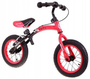 Bicicleta pentru copii 3 ani+, fara pedale cu cadru reversibil Boomerang WB-06, rosu - Img 5
