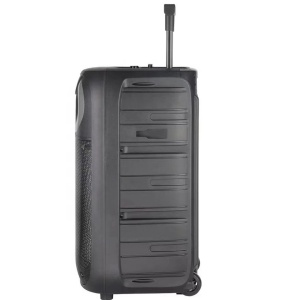 Boxa portabila LED cu bluetooth, FM, USB, SD Card, AUX, microfon si telecomanda, negru - Img 6
