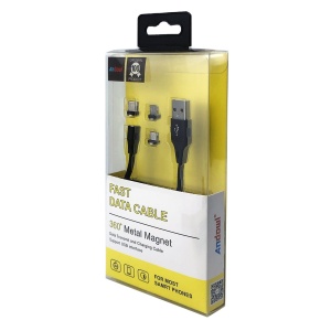 Cablu de incarcare si transfer de date 3 in 1, cu 3 conectori magnetici - Img 4