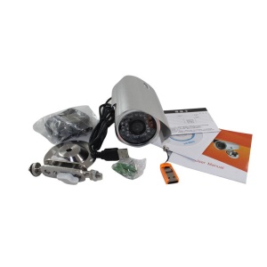 Camera de supraveghere CCTV IR de 720P, cu stocare pe TF card, USB plug&play, senzor CMOS, argintie - Img 2