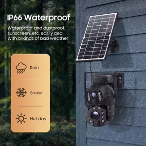 Camera de supraveghere duala, de exterior, bluetooth, zoom optic 10x, viziune nocturna, IP66 - Img 3