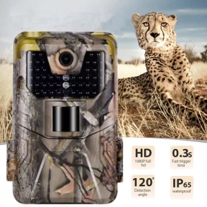 Camera de vanatoare, cu senzor PIR, Full HD, 20MP, IP65, IR 20m, camuflaj - Img 6