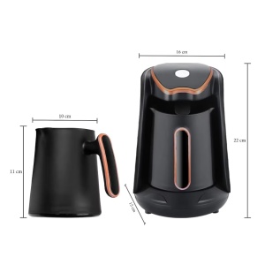 Cana Electrica pentru Cafea sau Ceai, R103, 600W, 300ml, Negru cu insertii aurii - Img 8
