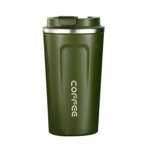 Cana termos din inox pentru cafea sau alte bauturi - Capacitate 510 ml - Verde