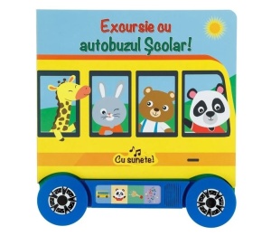 Carte cu Sunet „Excursie cu Autobuzul Școlar”, 21.5x23.5 cm - 4F