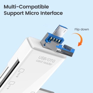 Cititor de Carduri de memorie SD, MicroSD/TF cu USB, USB Type-C 3.1, Micro USB - Img 14