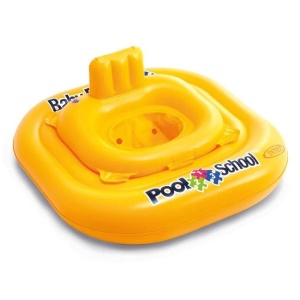 Colac-Scaun pentru copii 1-2 Ani (11-15kg), Intex, 2 in 1, 79x79 cm, Galben - Img 2