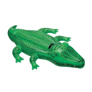 Crocodil Gonflabil pentru copii 3 ani+, Intex, 1.68x0.86m, Verde - Img 2