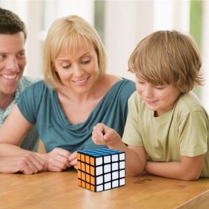 Cubul Rubik, 5x5, din plastic, pentru copii 6 ani+, 6.2x6.2 cm, multicolor - Img 2