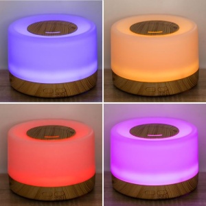 Difuzor Electric de Aromaterapie 500ml cu LED Multicolor, Design Lemn, Umidificator și Odorizant Cameră, 12W - Img 4