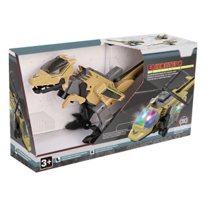 Dinozaur/elicopter Transformer, cu sunet si lumini, functie miscare - Img 4