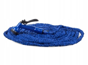 Furtun extensibil de gradina, Lungime 60m, Pistol cu 7 tipuri de jet, Albastru - Img 6