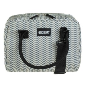 Geanta Izoterma pentru Alimente, 7L, 27x14x20cm, Alb cu Gri - Img 4