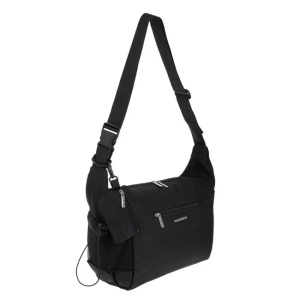 Geanta pentru scutece, din poliester, impermeabila, dimensiuni 56x18x28cm, negru - Img 4
